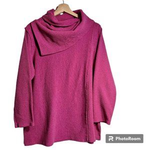 Soft Surroundings Soft Surroundings Cowl Slub Textured Tunic Size Large